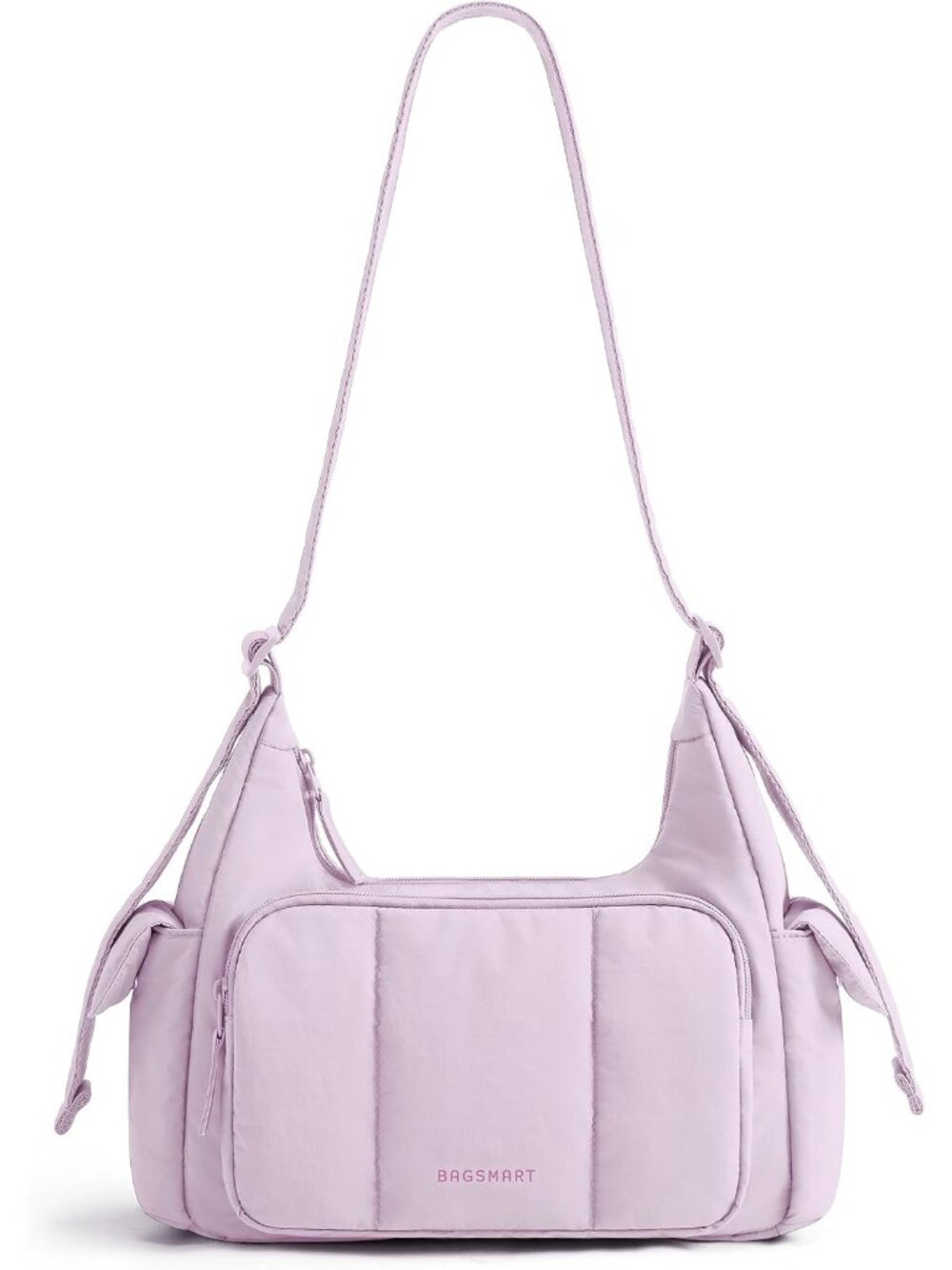 〽️Women's Lavender Puffer Lightweight Nylon Everyday Travel Crossbody Hobo Bags